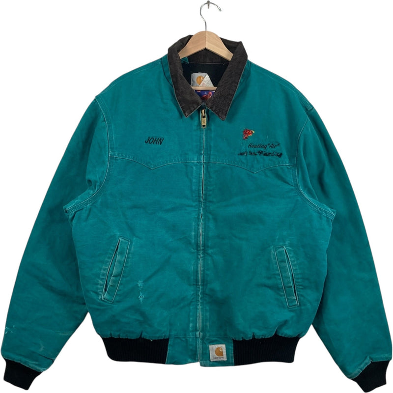 Vintage Carhartt J13 "Heating Air" Embroidered Workwear Jacket