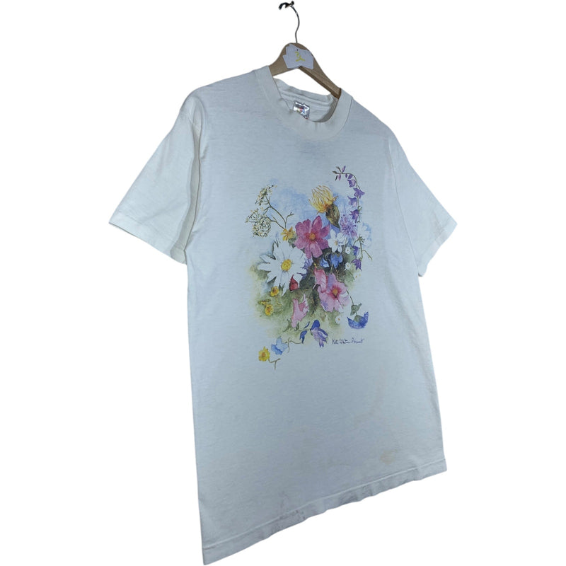 Vintage Watercolor Flower Artwork T-Shirt