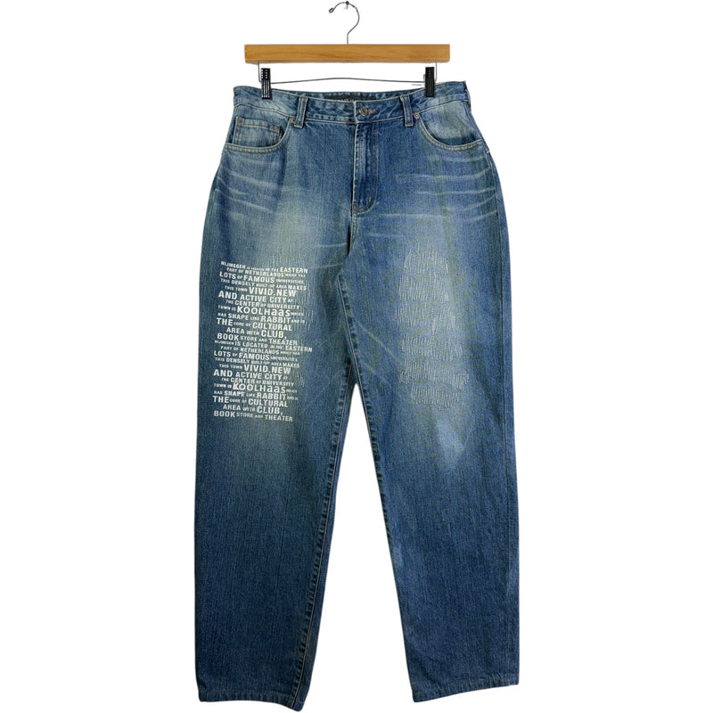 Vintage Koolhaas Straight Leg Denim Jeans Womens 33x32
