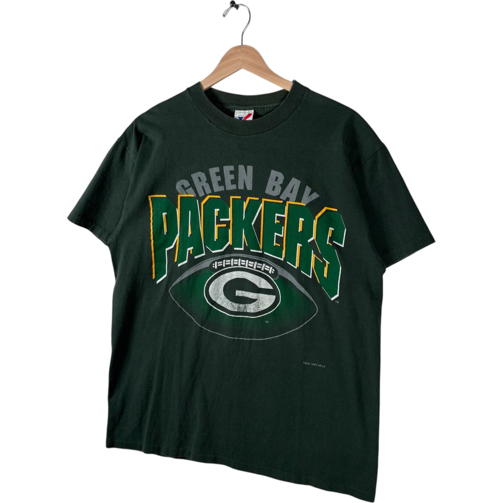 Vintage Green Bay Packers Spellout NFL Tee 90s