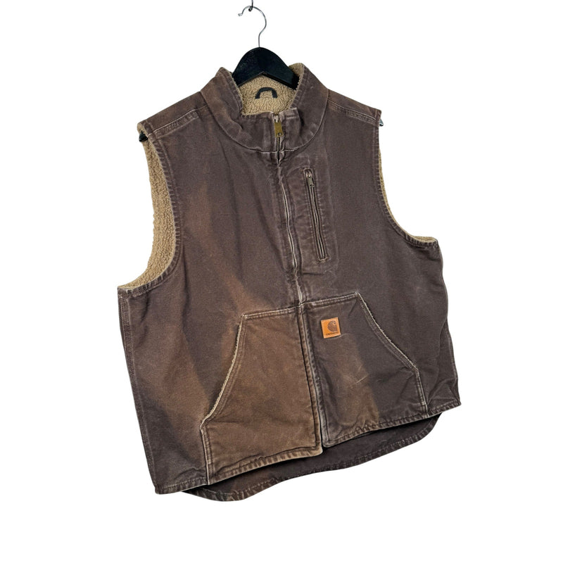Vintage Carhartt Canvas Full Zip Workwear Vest