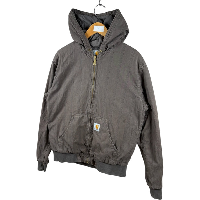 Vintage Carhartt Active Jac Stripe Hoodie Full Zip Jacket