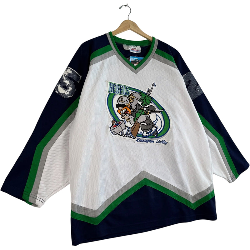 Vintage Kensington Valley Rebels Logo #25 Hockey Jersey XL