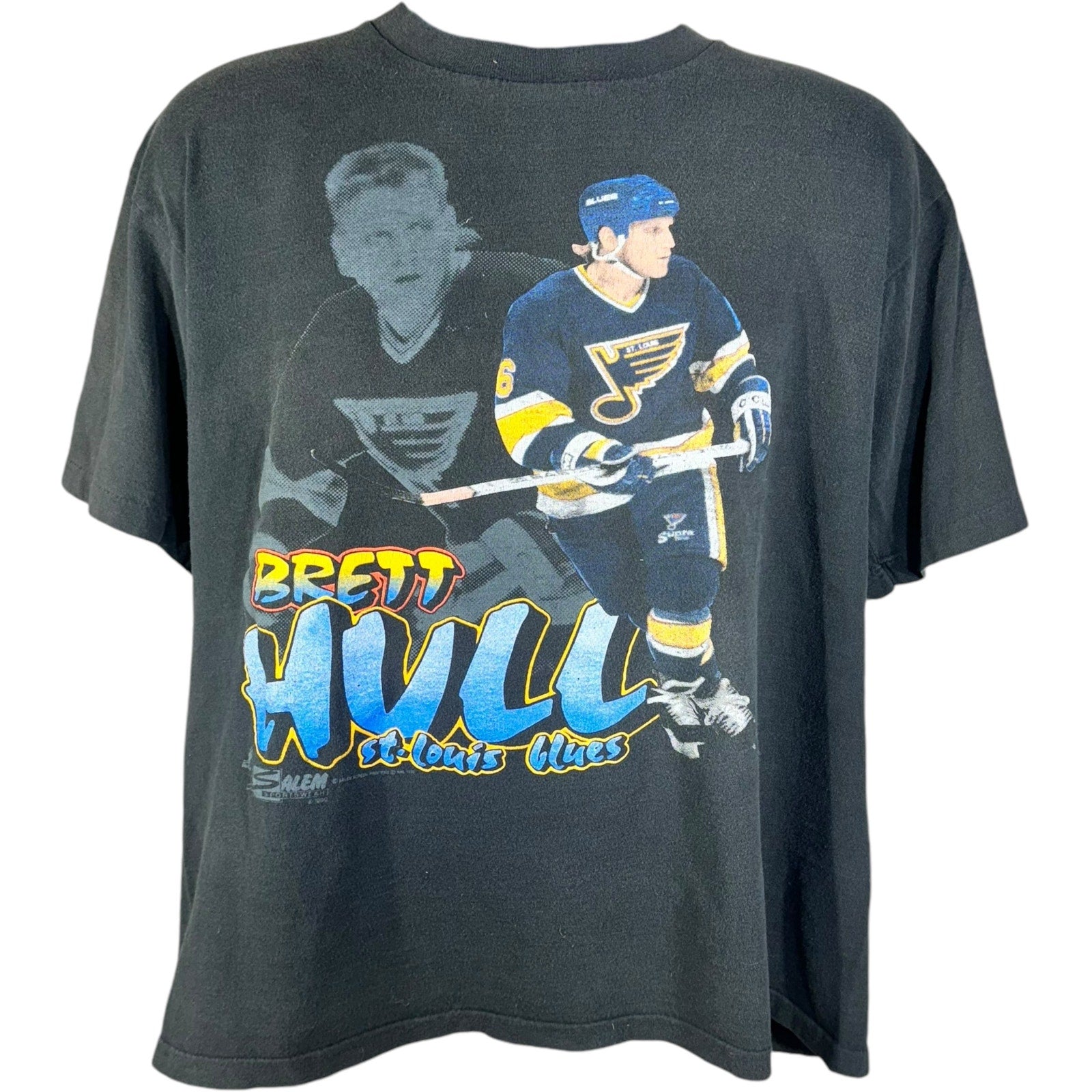 Vintage St. Louis Blues Brett Hull Player Tee