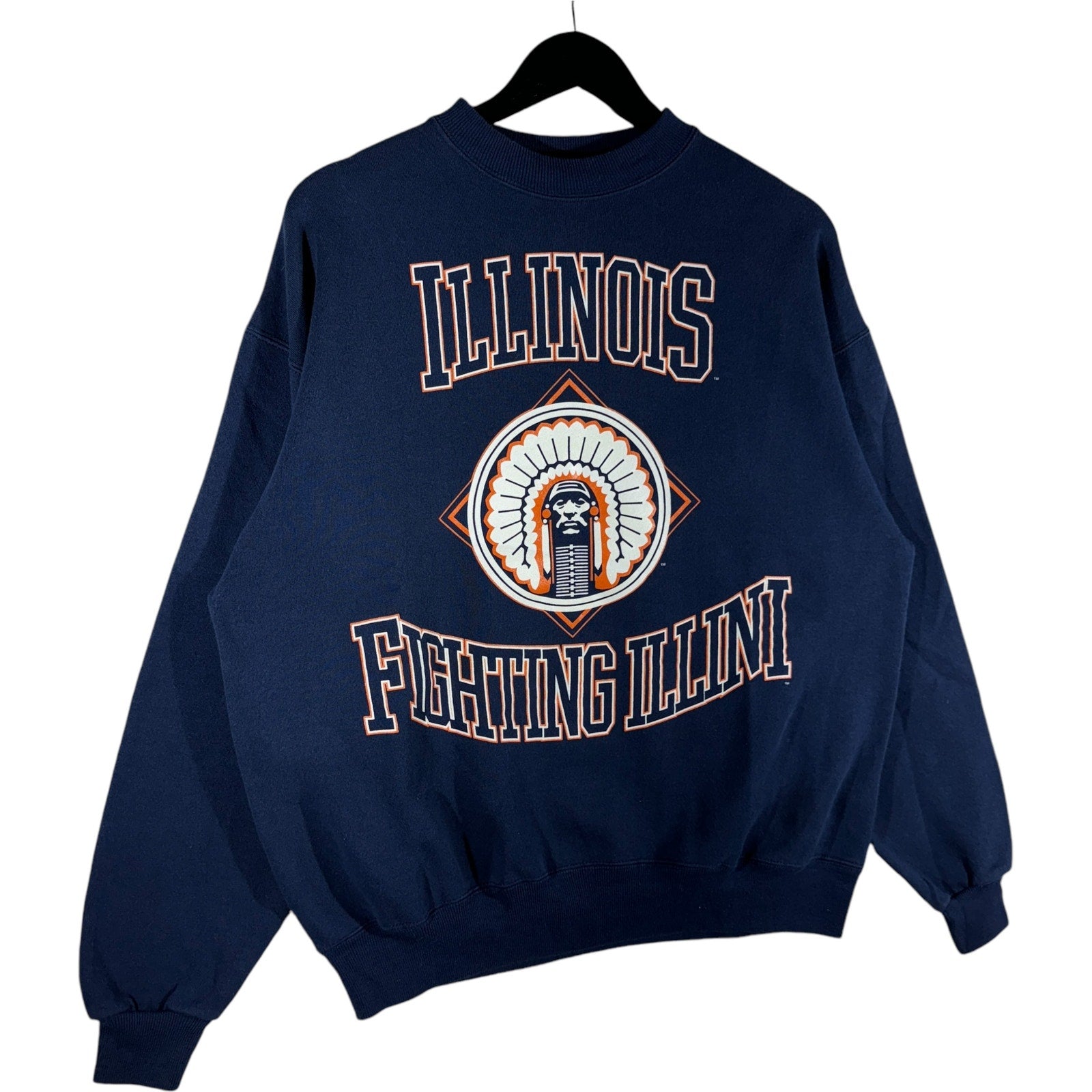 Vintage University Of Illinois Logo Crewneck