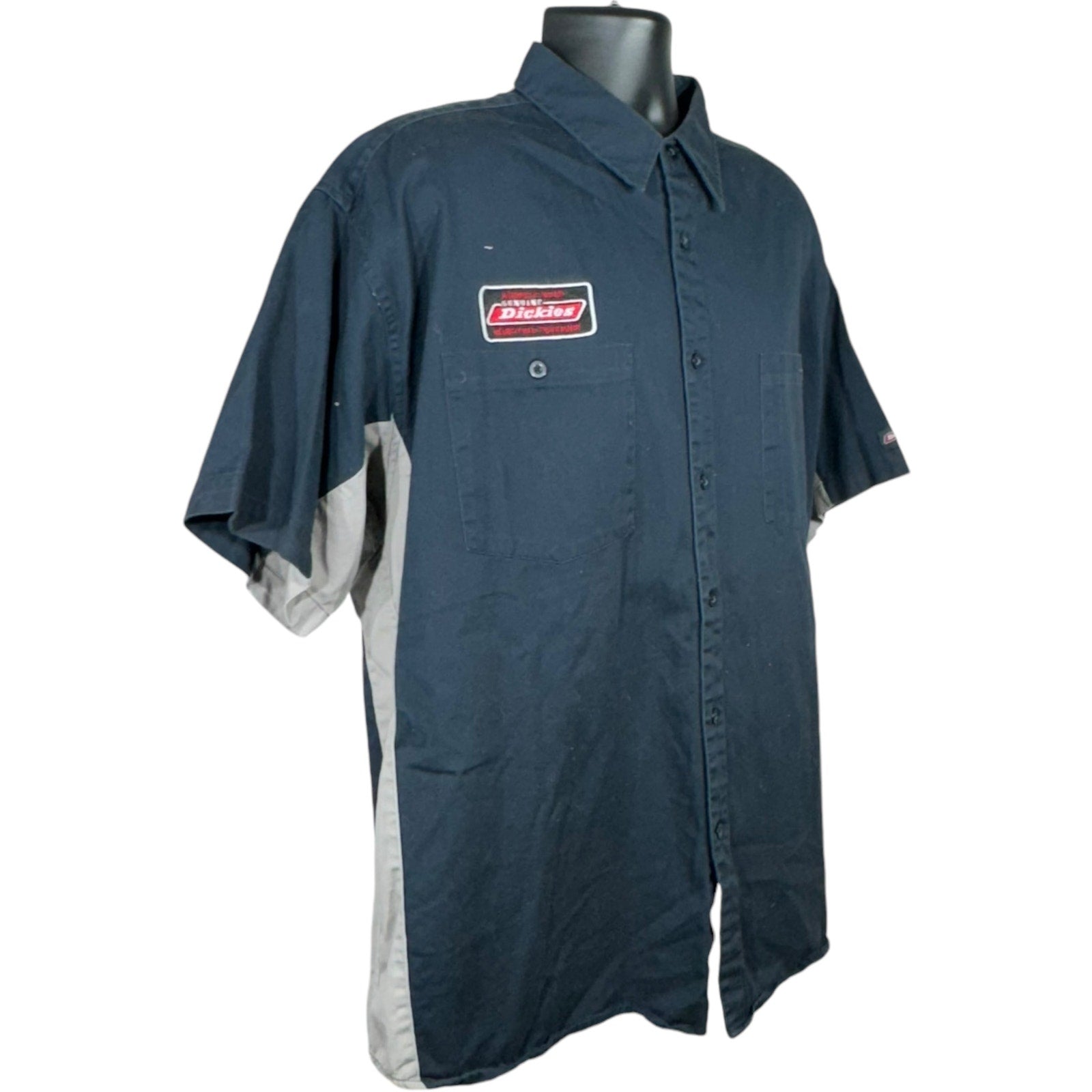 Vintage Dickies Mechanics Short Sleeve Button Up