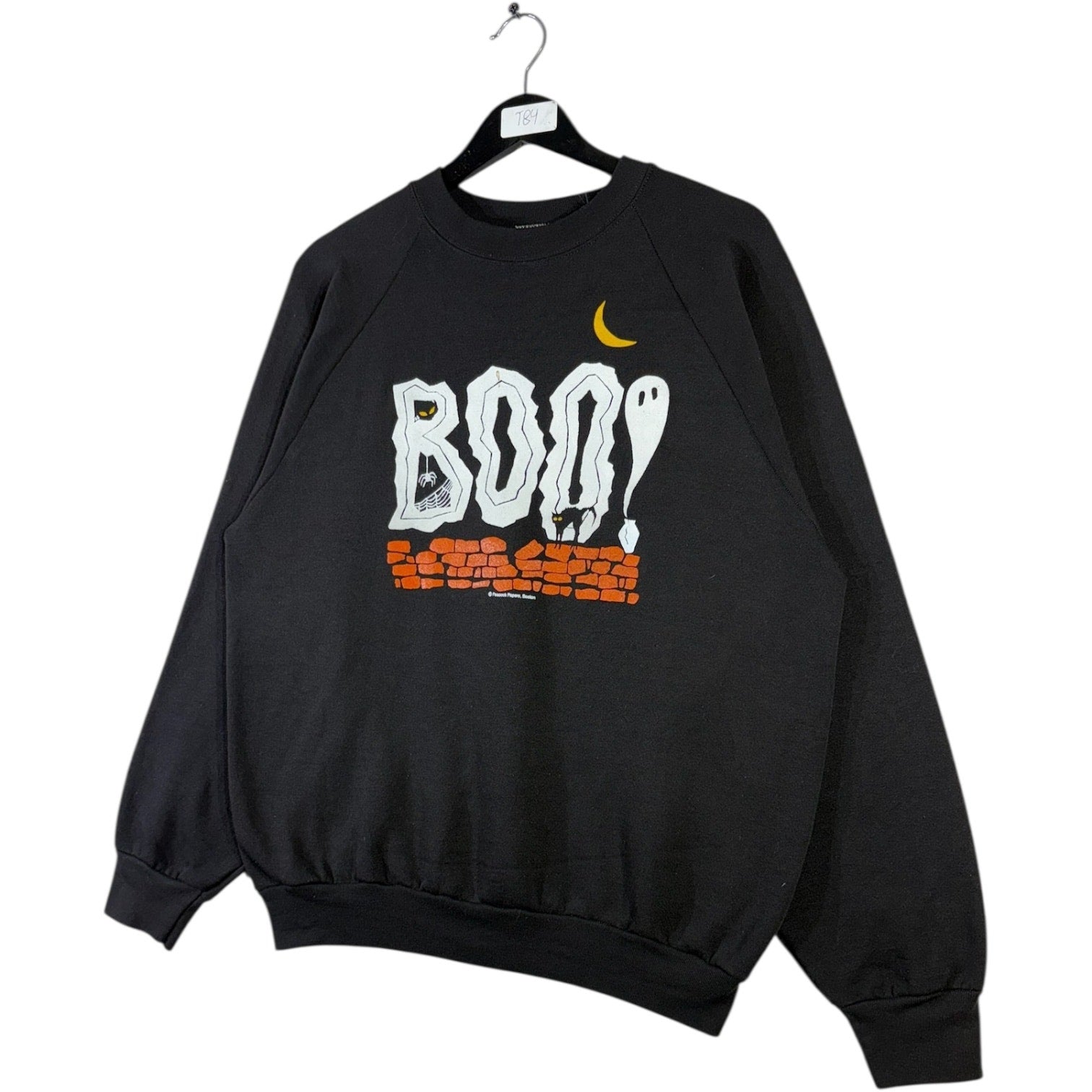 Vintage Boo Ghost Print Sweatshirt Crewneck