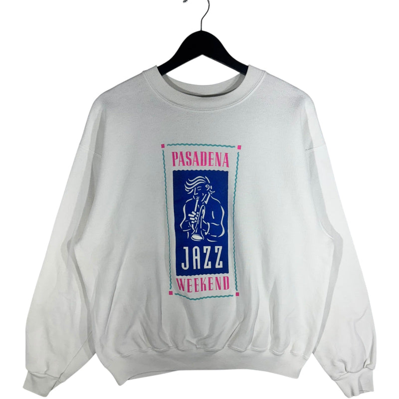 Vintage Pasadena Jazz Weekend Musical Performance Crewneck '90s