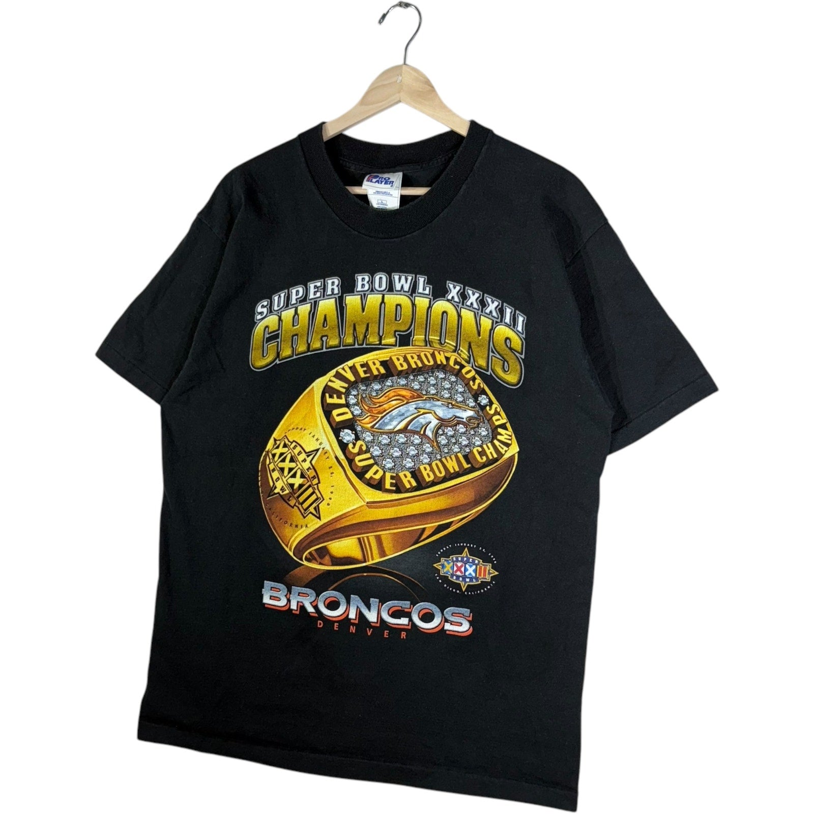 Vintage Denver Broncos Super Bowl XXXII Champions Tee 90s