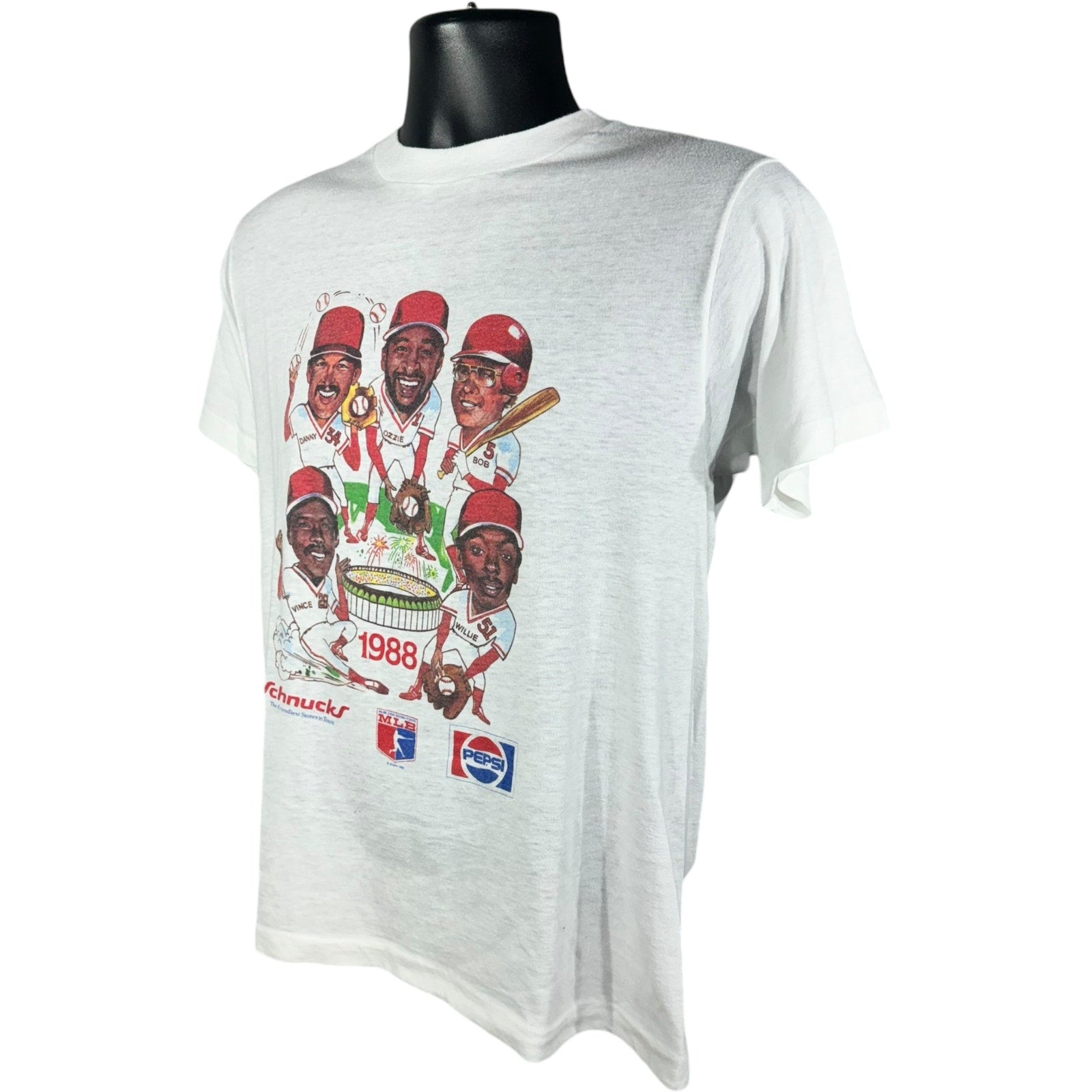 Vintage St. Louis Cardinals MLB Caricature Tee 1988