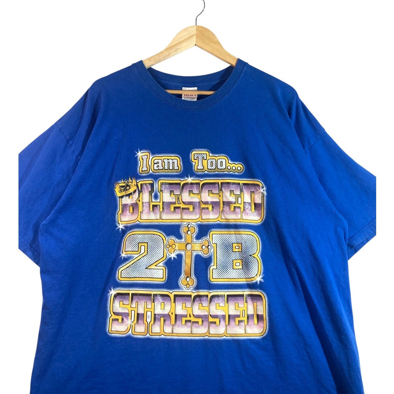 Vintage Blessed 2B Stressed T-Shirt