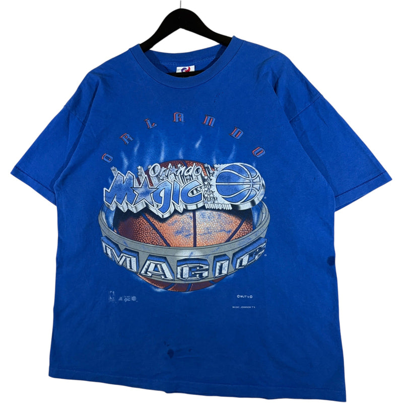 Vintage Orlando Magic Flaming Basketball NBA Tee