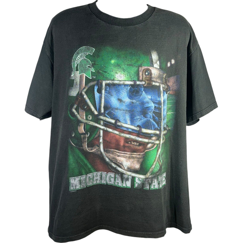 Vintage Michigan State University Spartans Big Helmet Tee 90s