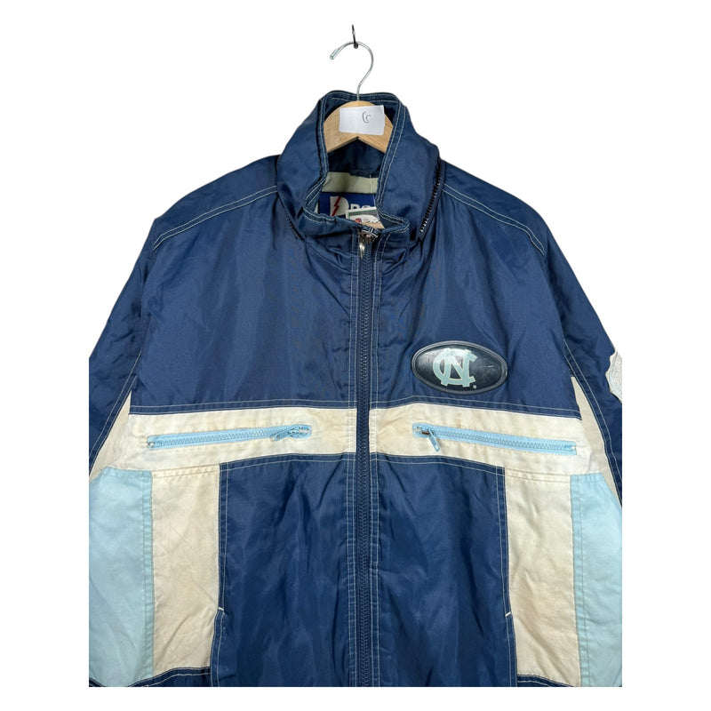 Vintage North Carolina Tar Heels Colorblock Full Zip Windbreaker