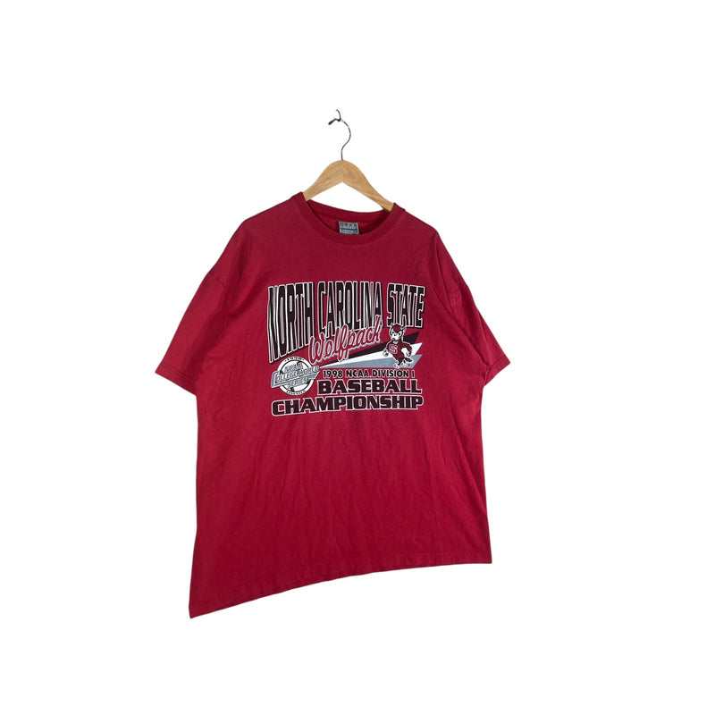 Vintage North Carolina Wolfpack Baseball T-Shirt 1998