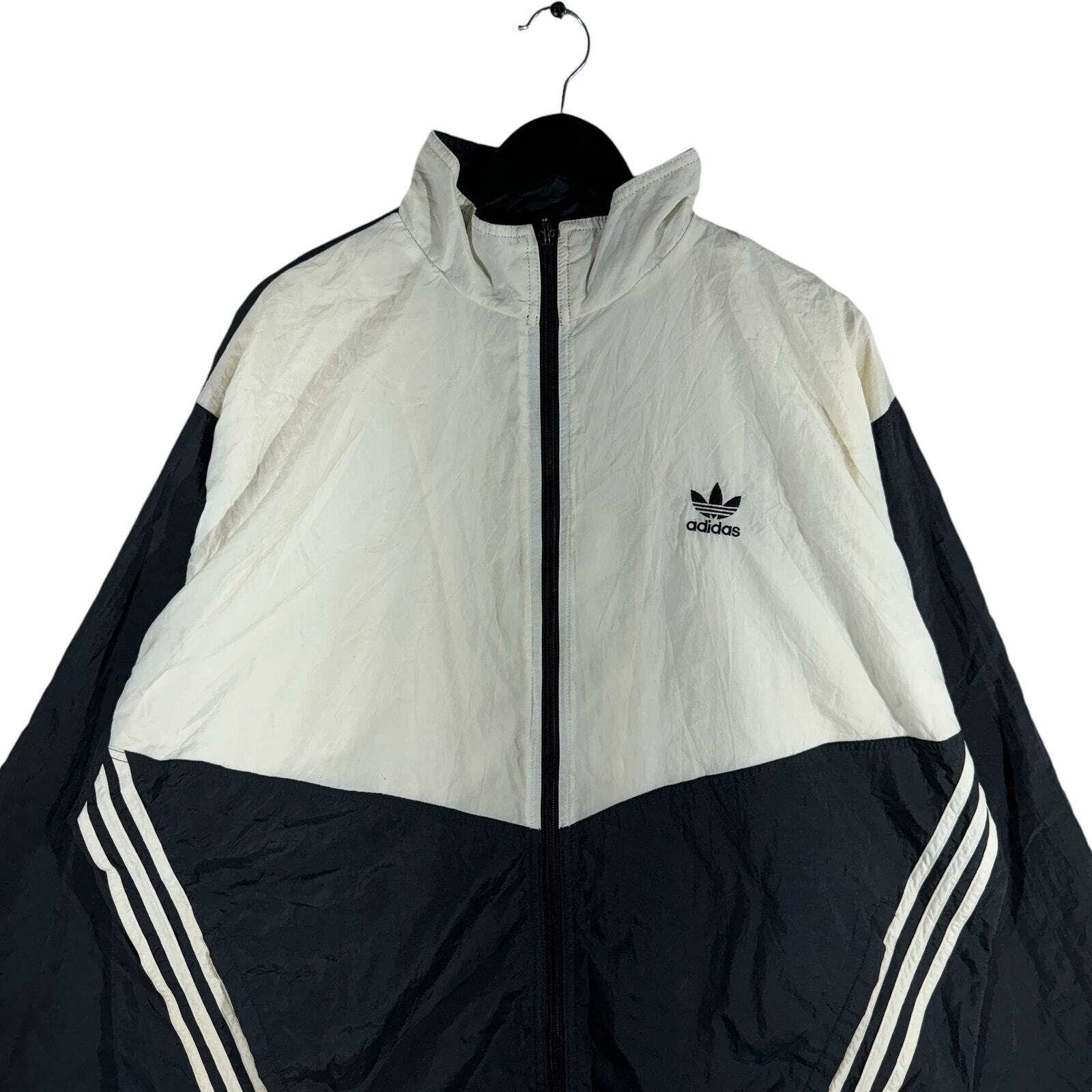 Vintage Adidas Striped Full Zip Windbreaker