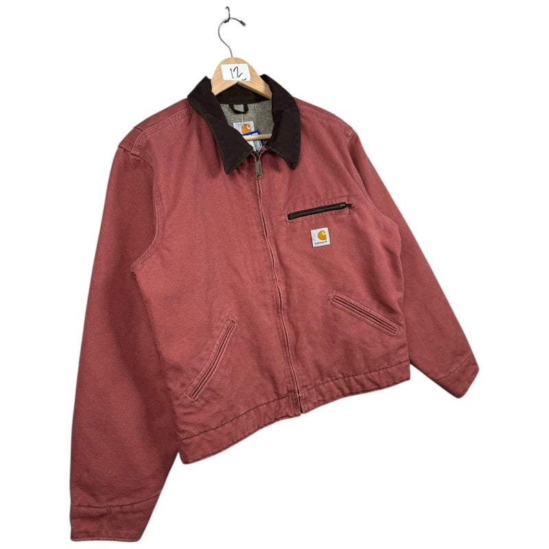 Vintage Carhartt Sandstone Detroit Sherpa-Lined Jacket