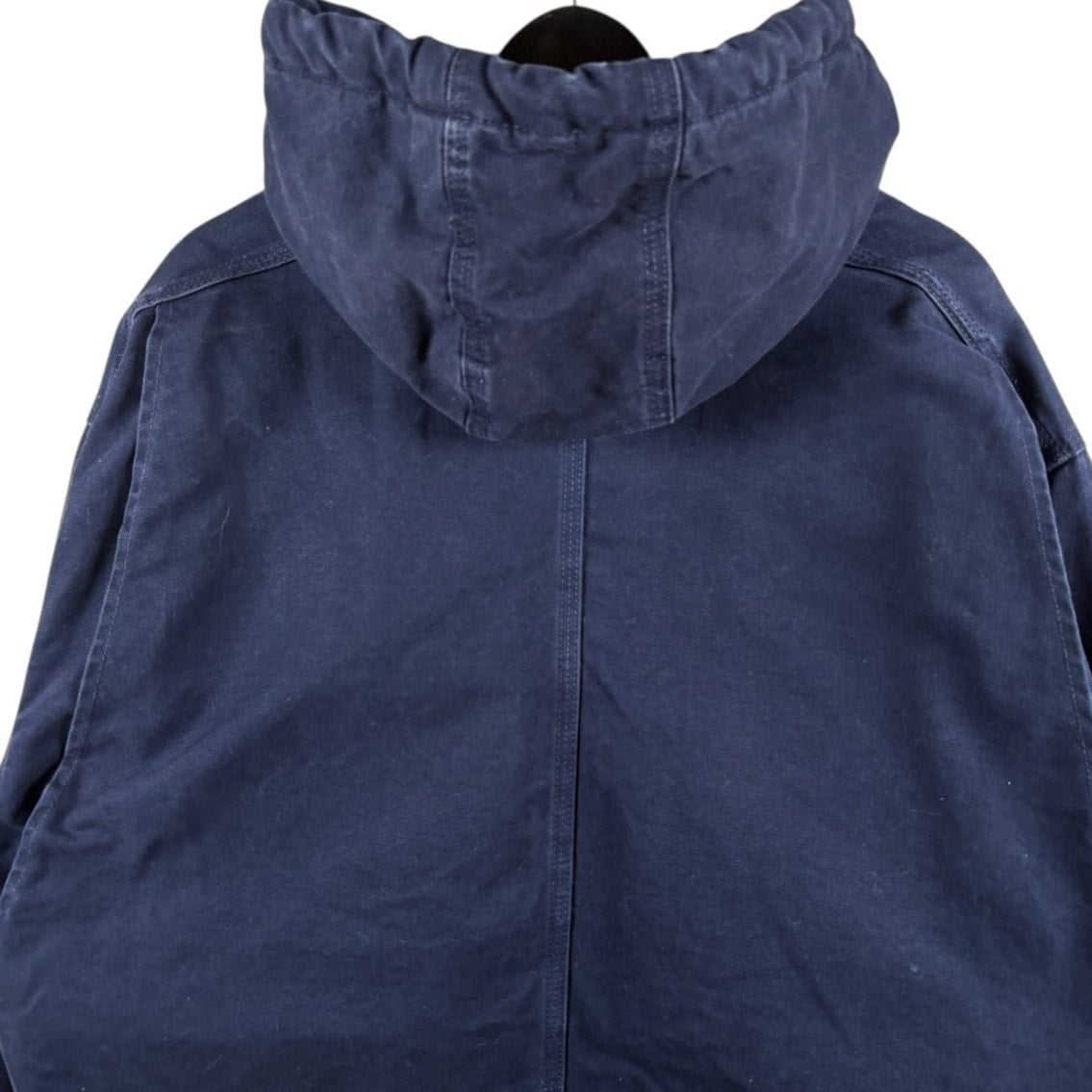 Vintage Carhartt Sherpa Lined Full Zip Hooded Workwear Jacket