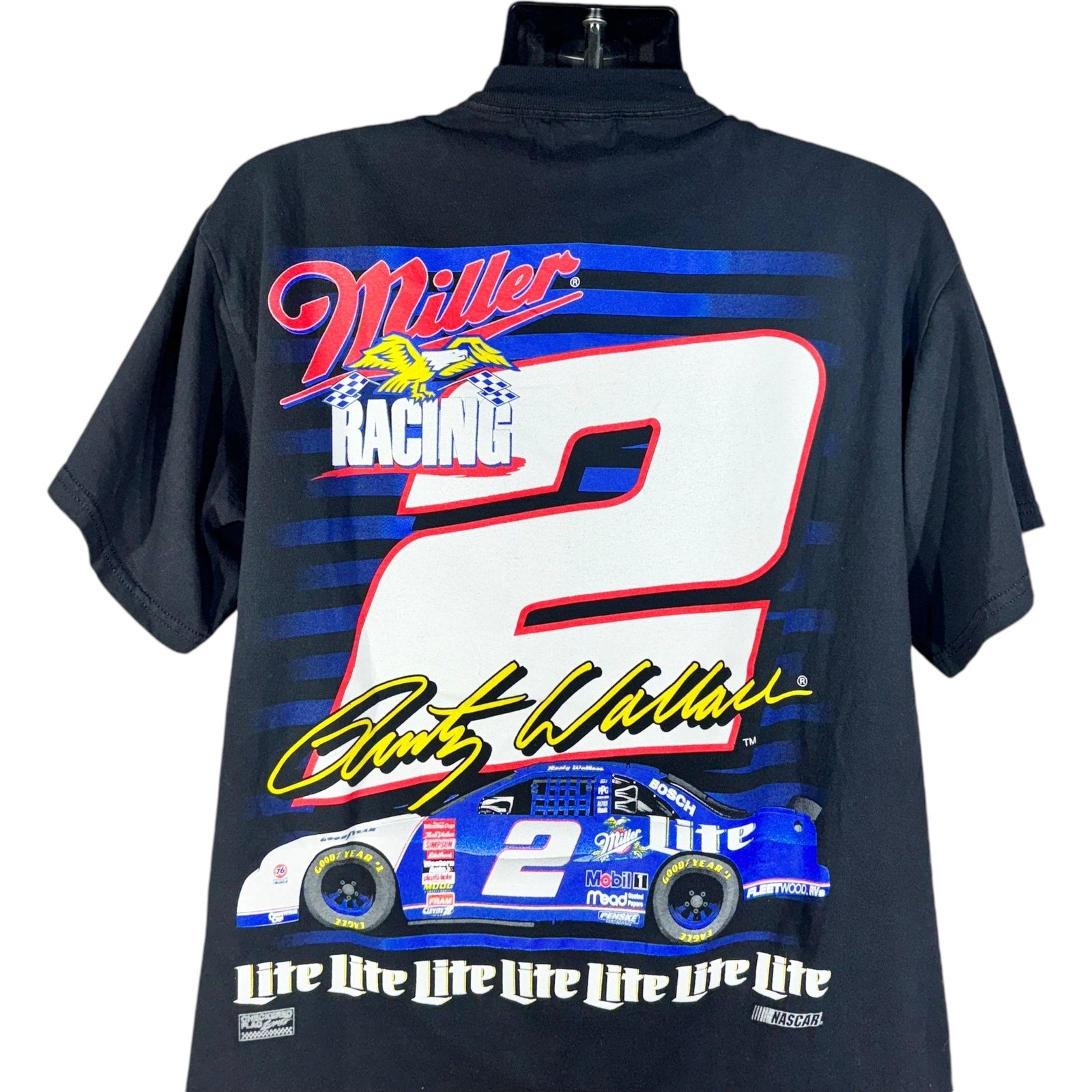 Vintage Rusty Wallace NASCAR AOP Tee