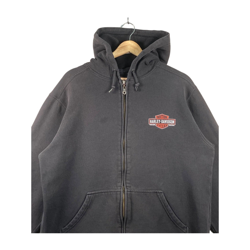 Vintage Harley Davidson Bar & Shield Oil Hoodie