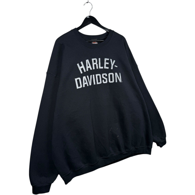 Vintage Harley Davidson Spell Out Wisconsin Crewneck