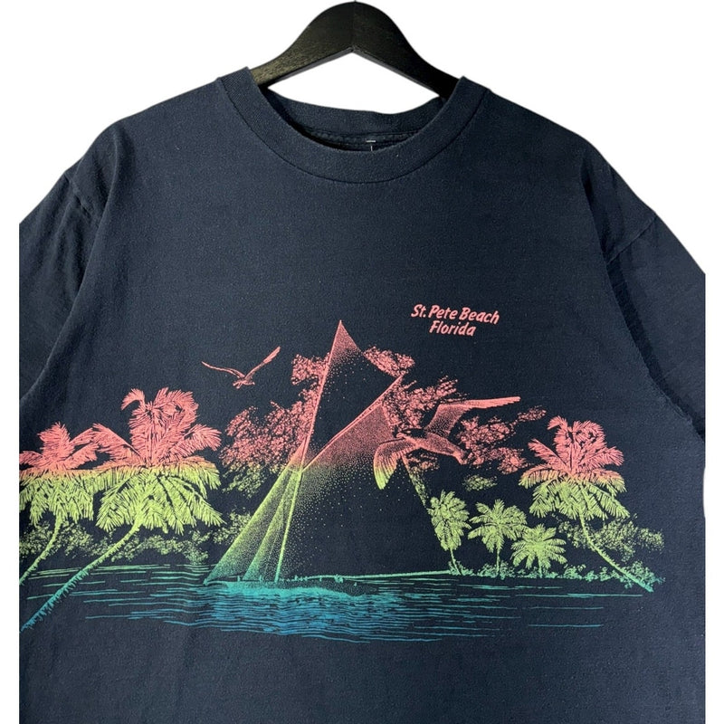 Vintage St. Pete Beach Florida Tropical Graphic T-Shirt