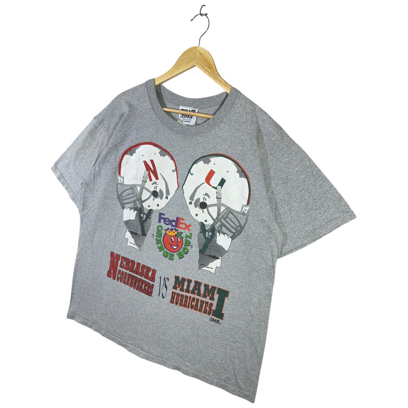 Vintage Team Edition Nebraska VS Miami T-Shirt