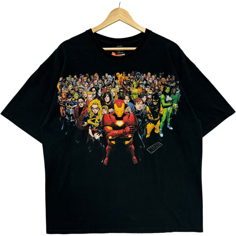 Vintage Mad Engine Marvel Heroes & Villains Characters Tee