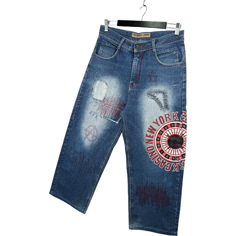 Vintage Jeunesse New York Wide Leg Denim Jeans 40