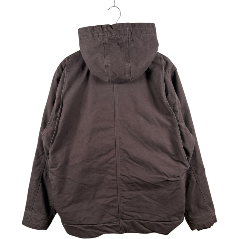 Vintage Carhartt Sherpa Lined Hooded Workwear Jacket