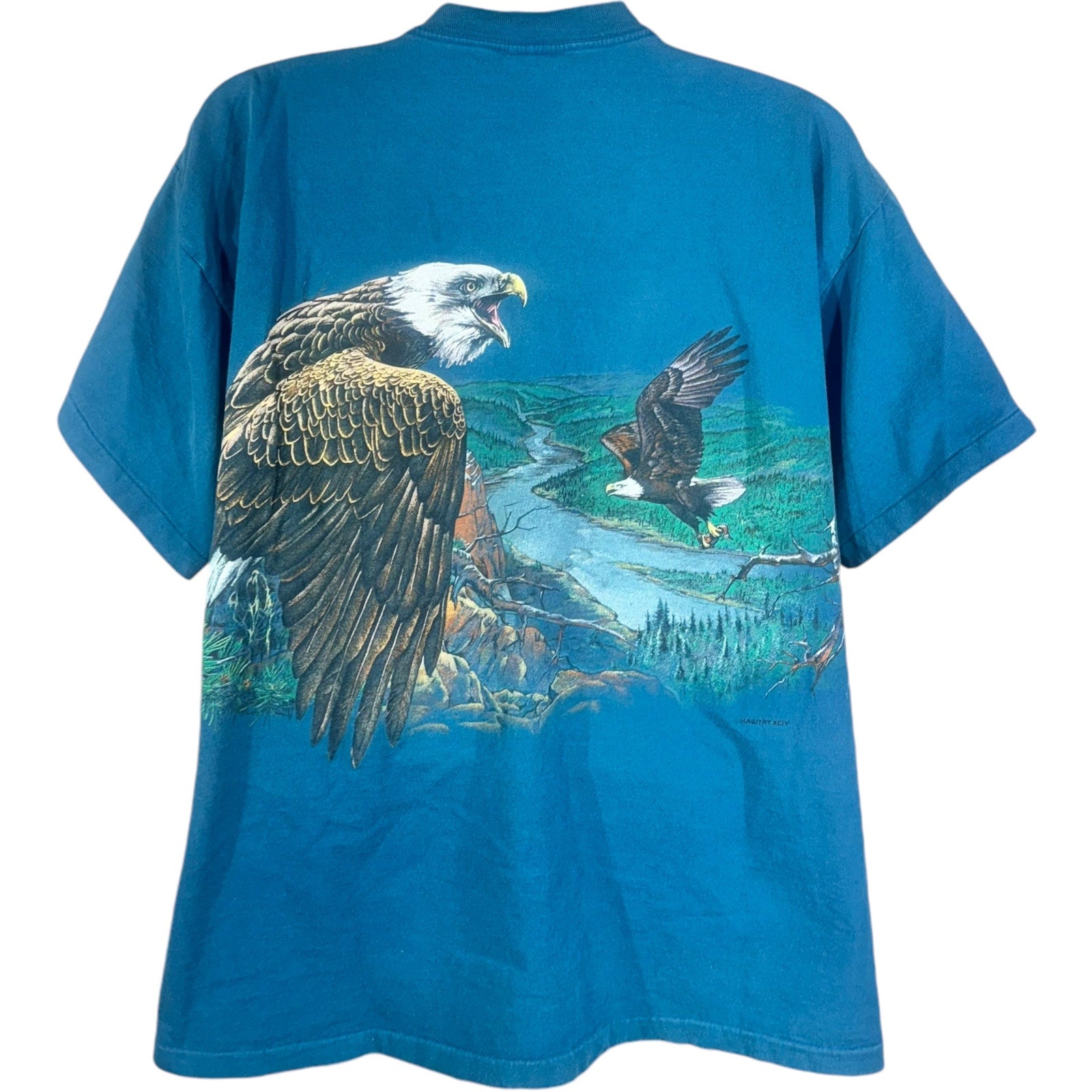 Vintage Bald Eagle Wrap Around Nature Tee 90s