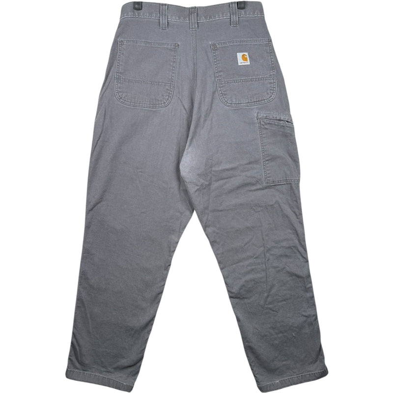 Vintage Carhartt Tribal Flame Patchwork Carpenter Pants 44