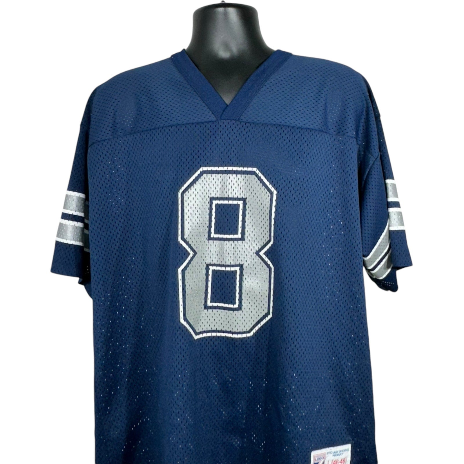 Vintage Logo 7 Dallas Cowboys Troy Aikman # 8 NFL Jersey 90s