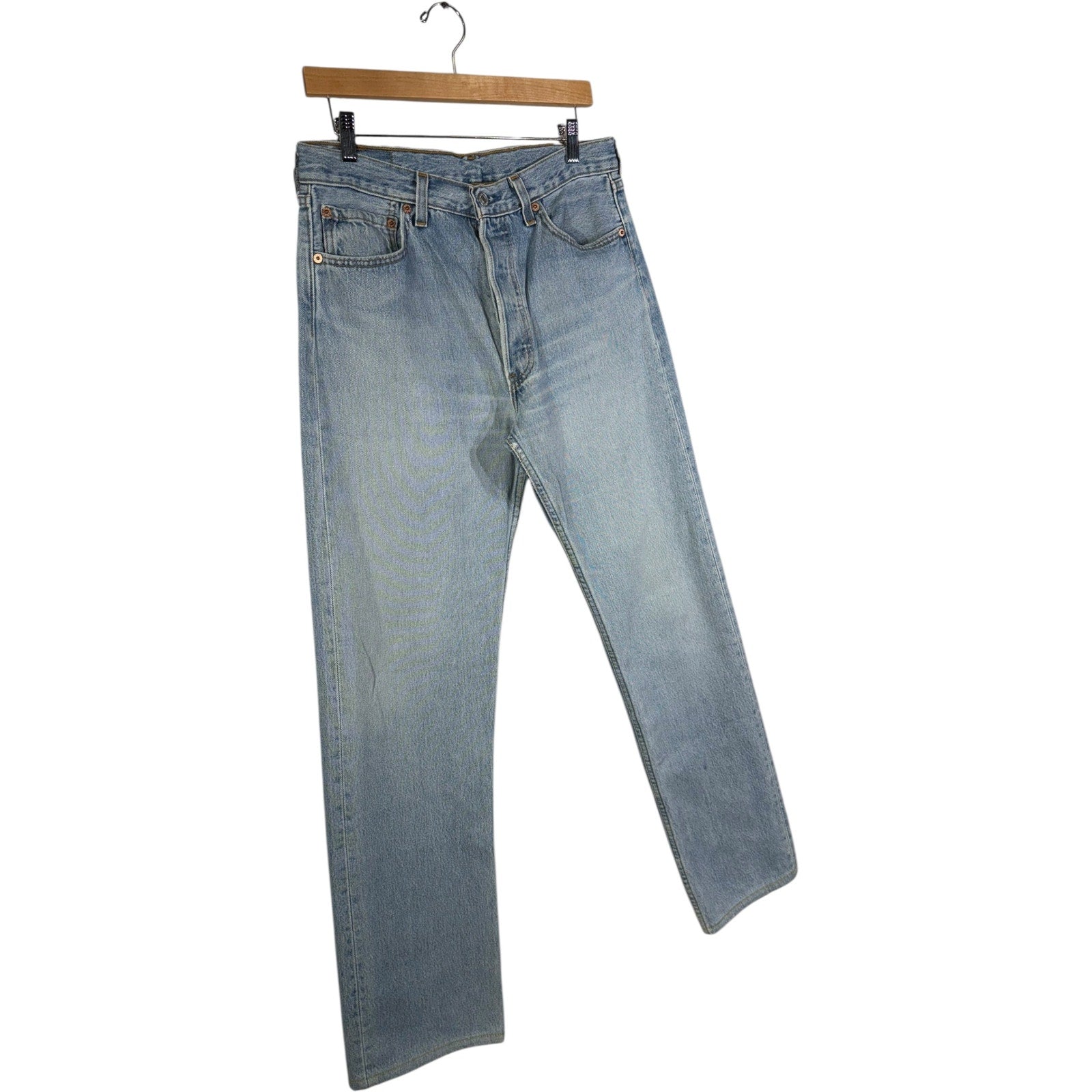 Vintage Levi's 501 Light Wash Straight Leg Jeans
