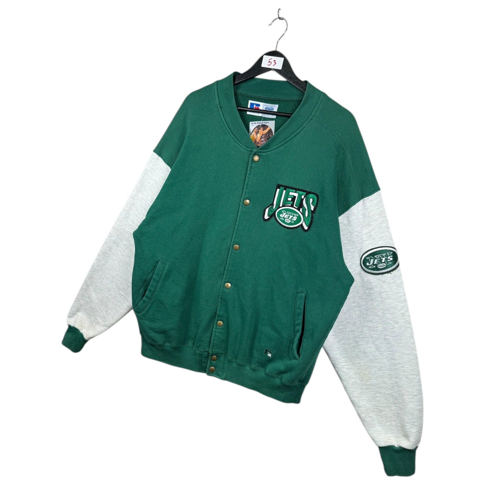 Vintage Russell Athletic New York Jets NFL Varsity Jacket Large