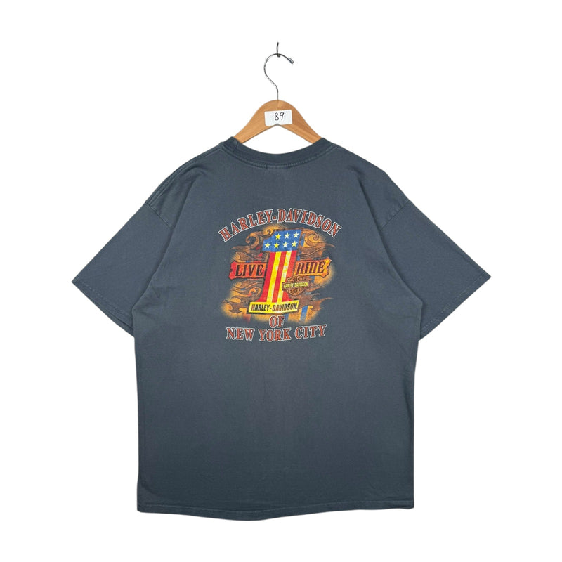 Vintage Harley Davidson Motorcycles New York City T-Shirt