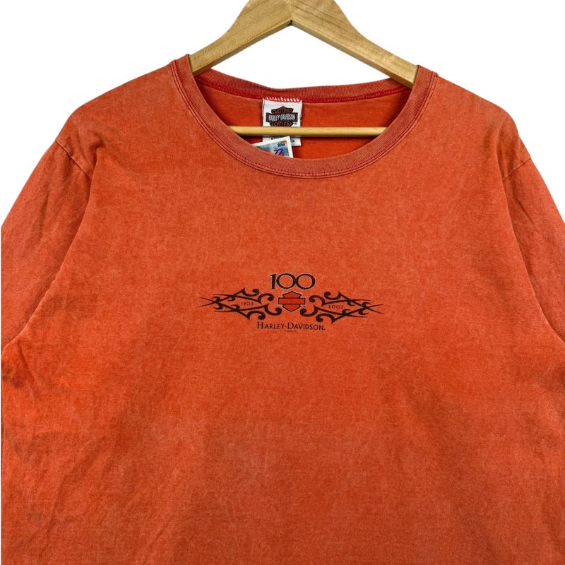 Vintage Harley Davidson 100 Years Anniversary Long Sleeve T-Shirt