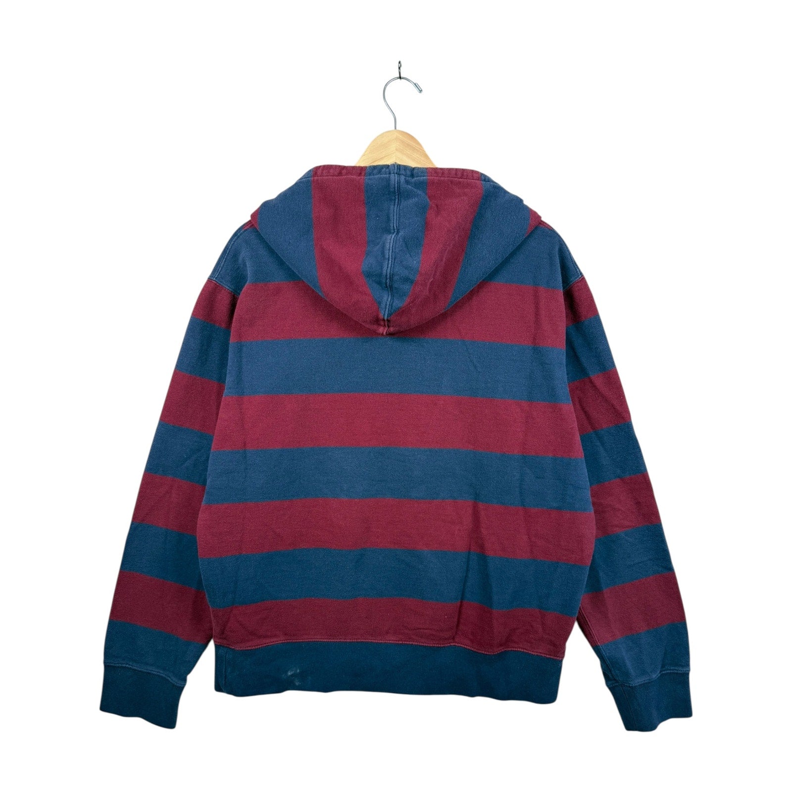 Vintage Polo Ralph Lauren Striped Pullover Hooded Sweatshirt
