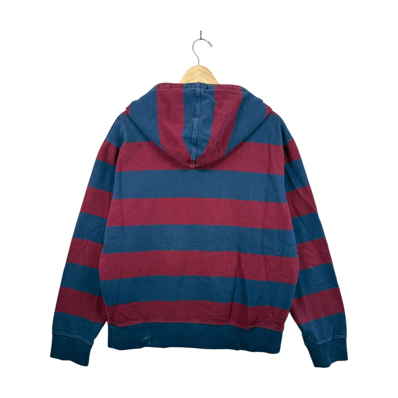 Vintage Polo Ralph Lauren Striped Pullover Hooded Sweatshirt