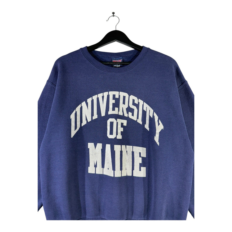 Vintage University Of Maine Chest Spellout Crewneck