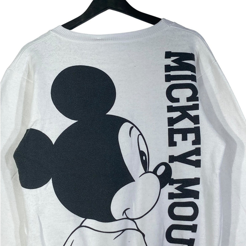 Vintage Disney Mickey Mouse Front & Back Graphic Crewneck