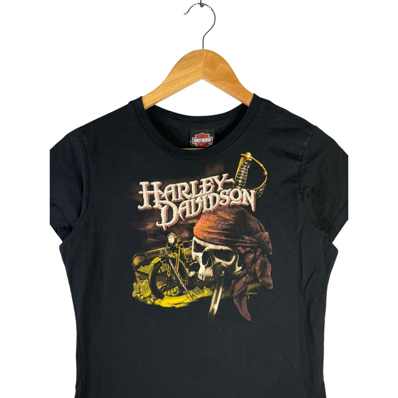 Vintage Harley Davidson Pirate Skull Women's T-Shirt