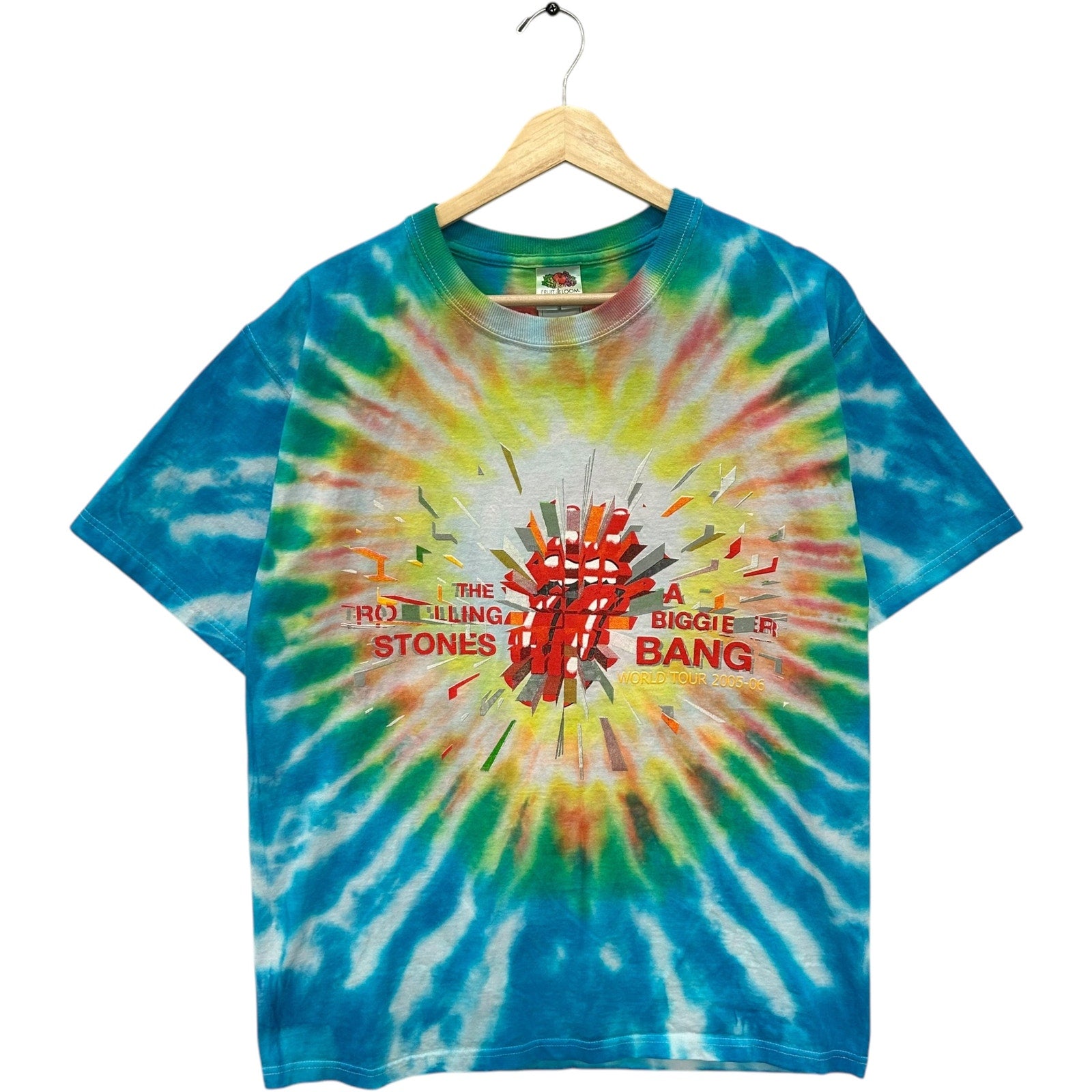 Vintage Rolling Stones A Bigger Bang Tour Tie Dye Band Tee