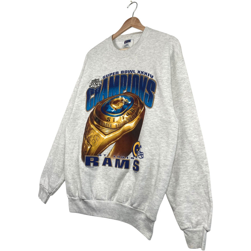 Vintage St. Louis Rams Super Bowl XXXIV NFL Crewneck