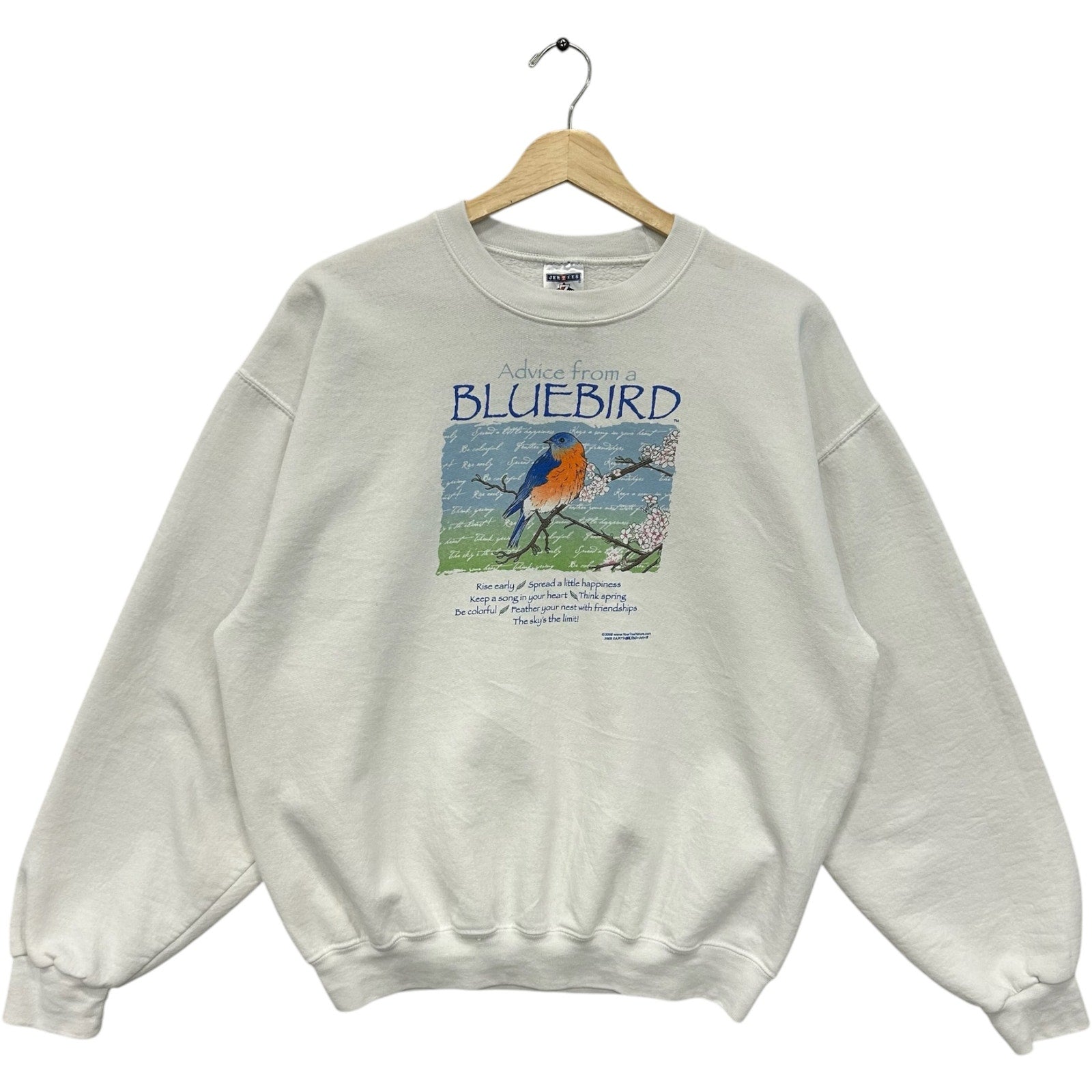 Vintage Advice From A Blue Bird Nature Crewneck