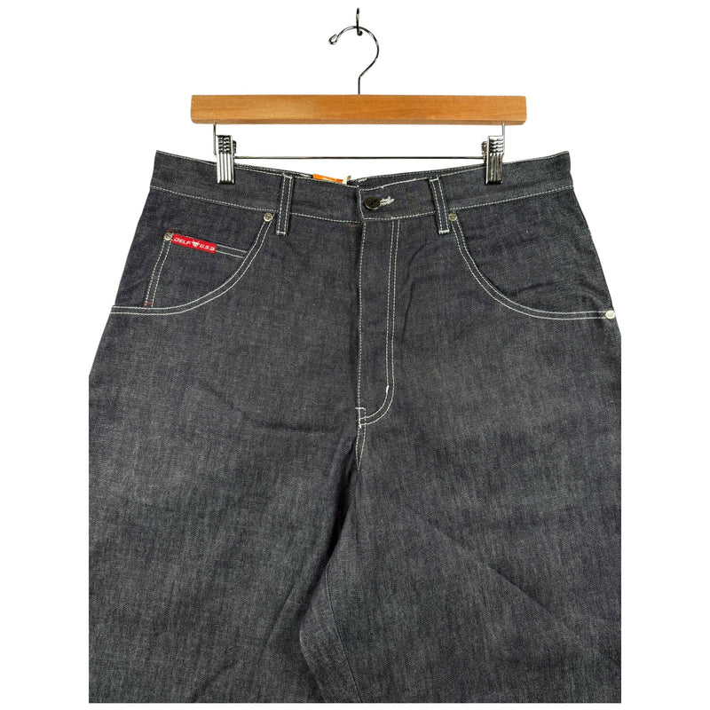 Vintage Delf USA Carpenter Denim Shorts 36