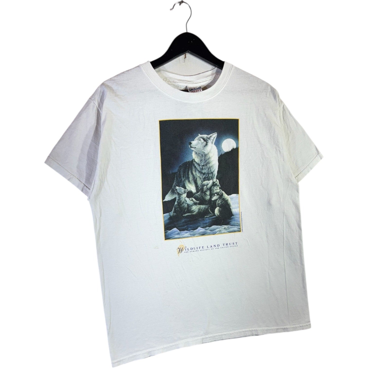 Vintage Wildlife Land Trust Wolf Graphic T-Shirt