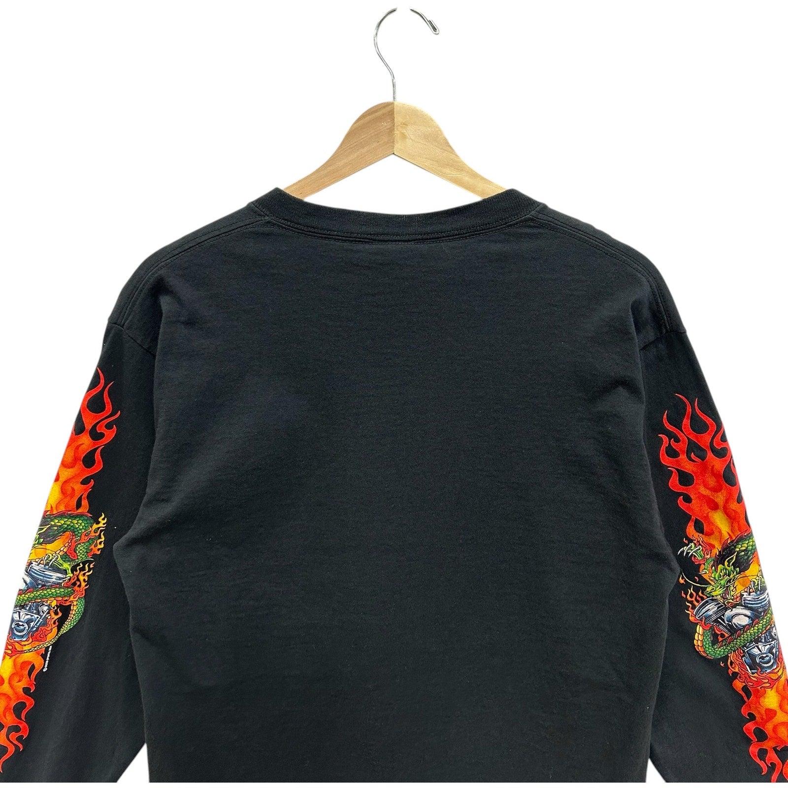 Vintage Y2K Dragon Long Sleeve Sleeve Print Tee