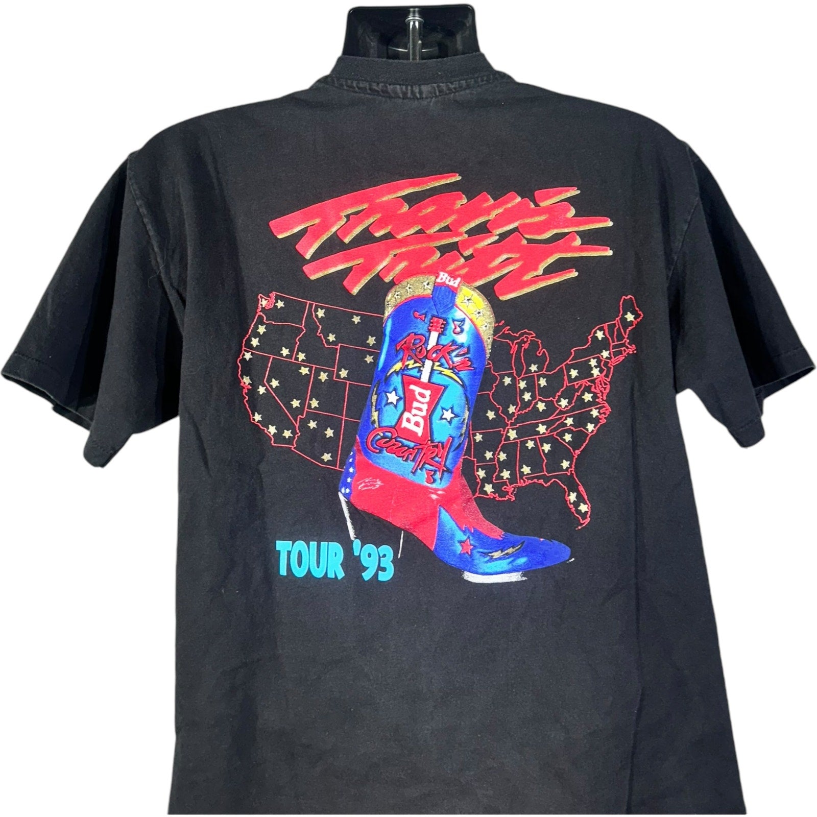 Vintage Travis Tritt "Rock 'n Country" Tour Tee 1993