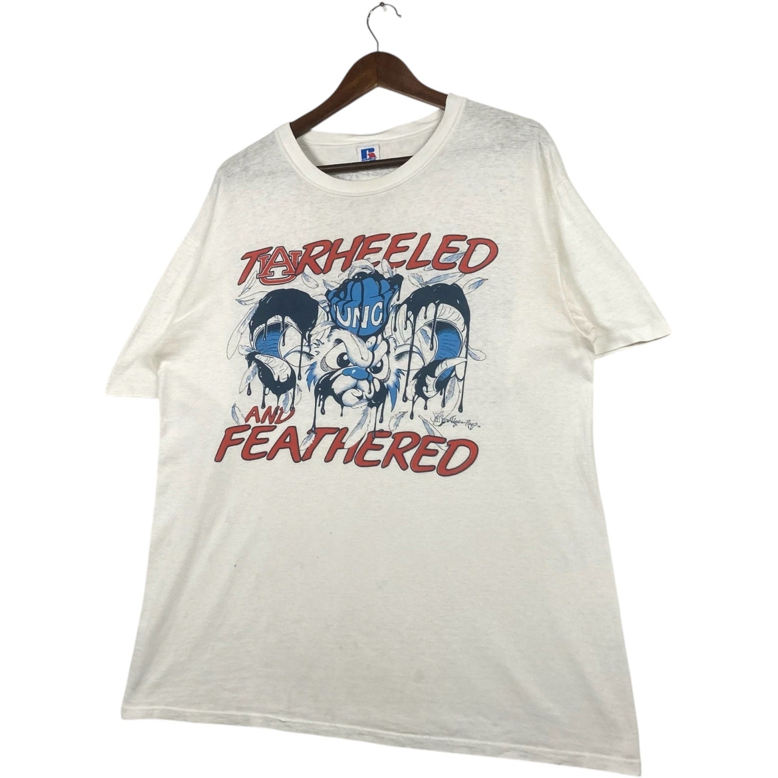 Vintage North Carolina Tar Heels "Tarheeled And Feathered" 1988 Tee